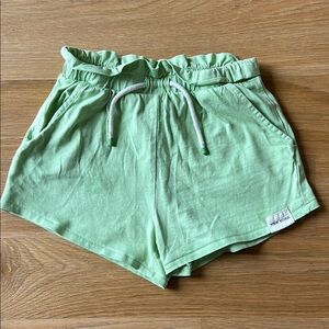 Zara Green Paper-Bag Waist Shorts, size 8, used